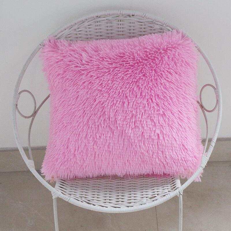 Luxury Faux Fur Cushion Cover Double Sided Fur for Home Decor