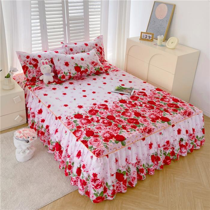 Lucrative 3 Pieces Bedsheet Set