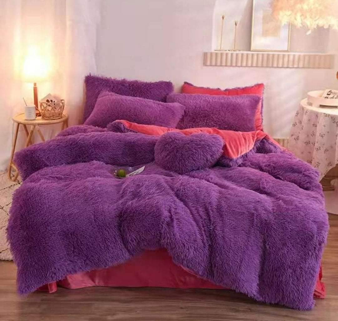 Luxury Design Crystal Velvet Ultra Soft Plush Shaggy Bedding set