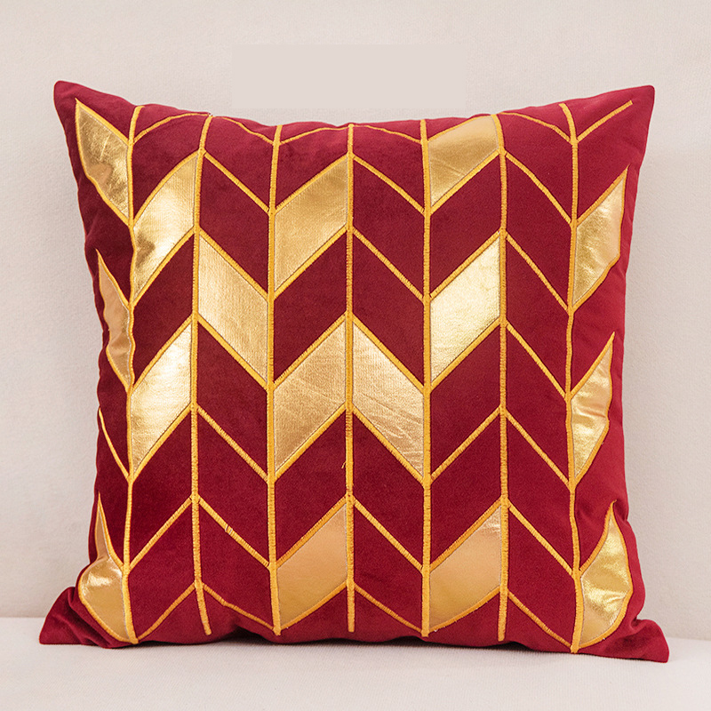 Gold Pattern Cushion Cover for Home Decor