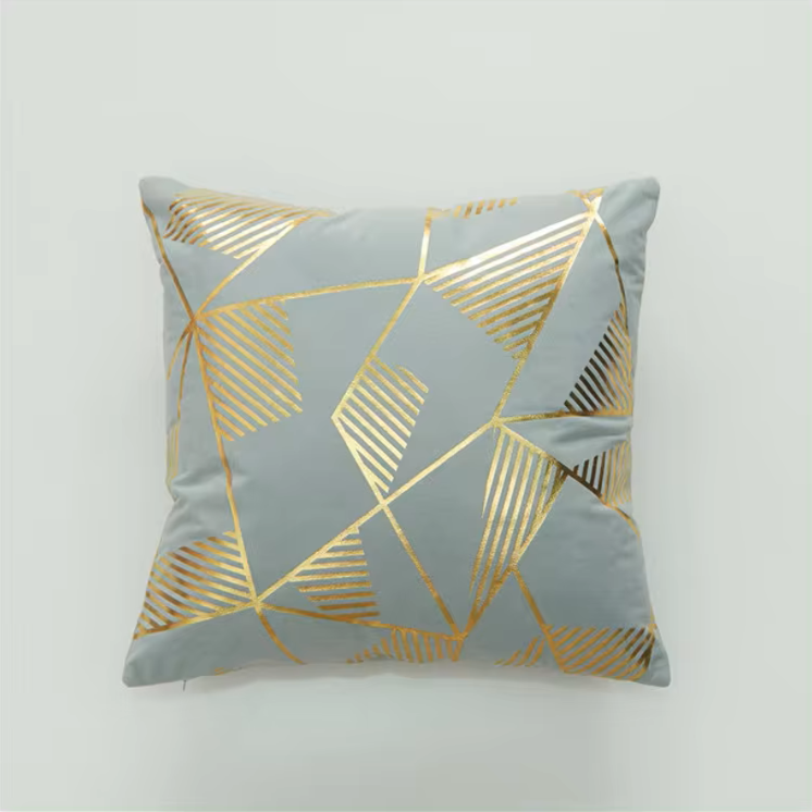 Gold Pattern Cushion Cover for Home Decor