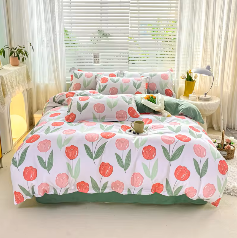 Four Piece Bedding Set: