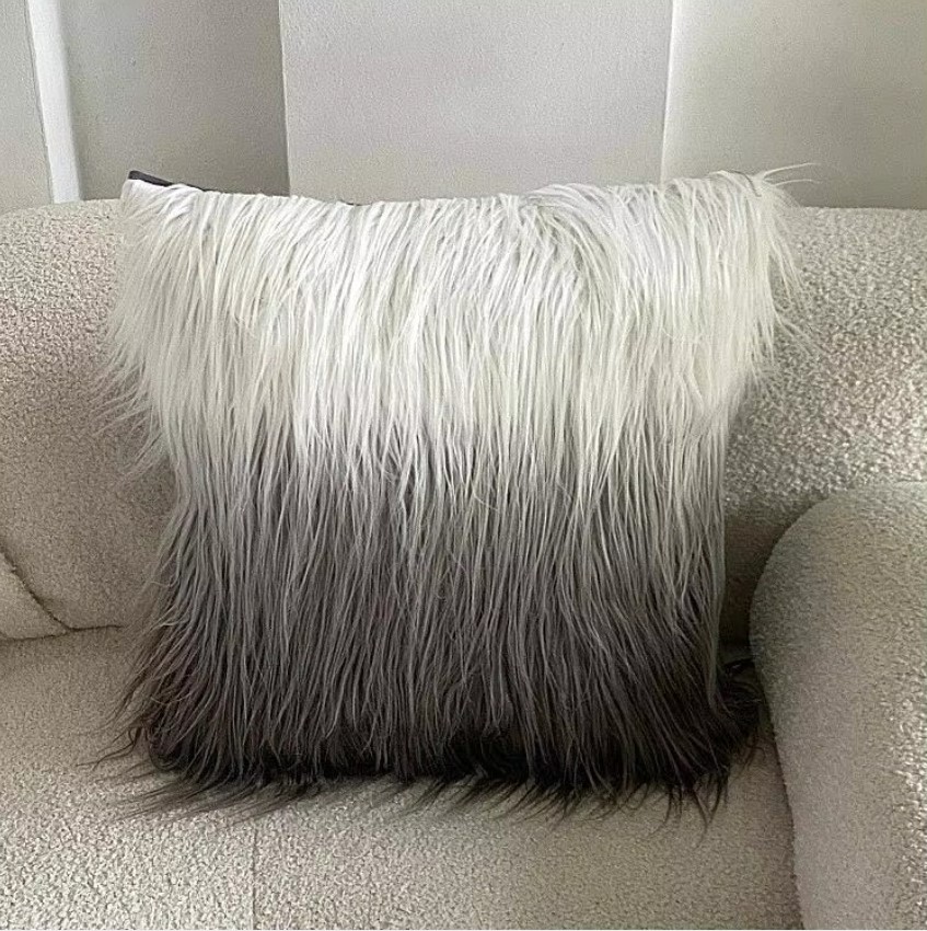 Luxury Shaggy Fluffy Long Plush Cushion Cover for Home Decor