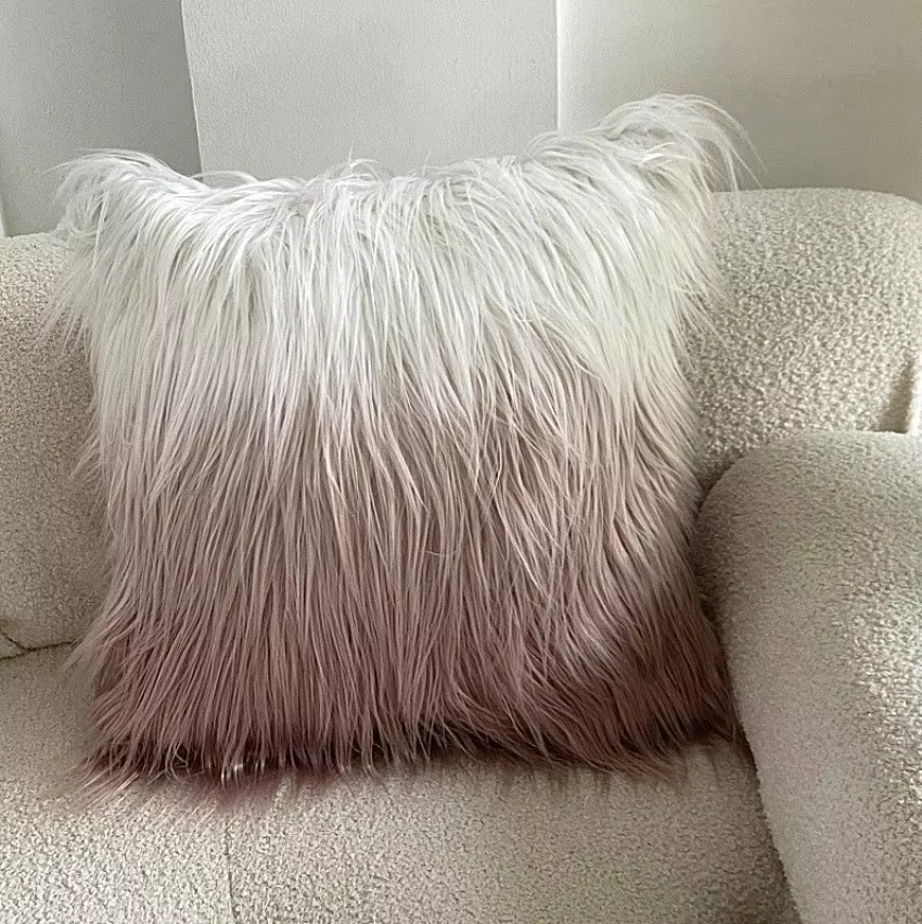 Luxury Shaggy Fluffy Long Plush Cushion Cover for Home Decor