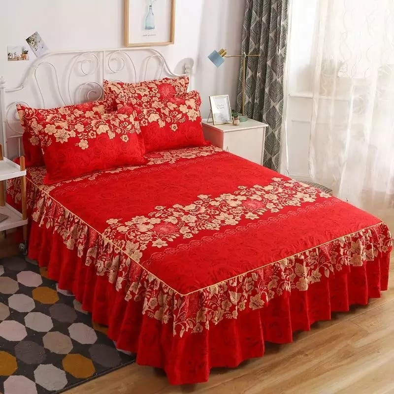 Lucrative 3 Pieces Bedsheet Set