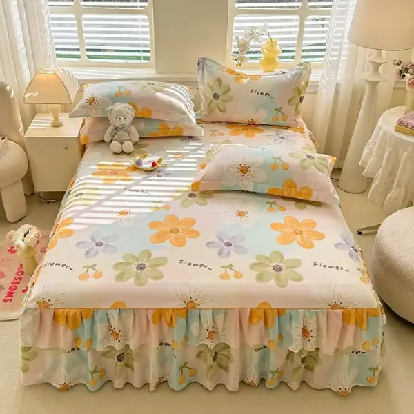 Lucrative 3 Pieces Bedsheet Set