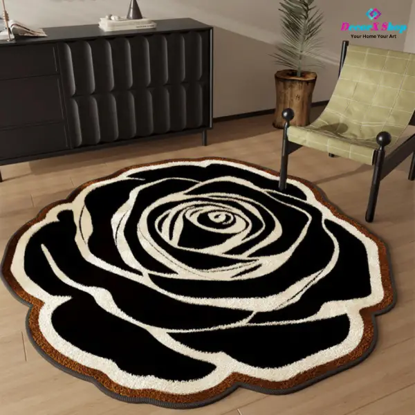 Soft & Elegant Bedroom Floor Carpet – Yaotai Rose Design
