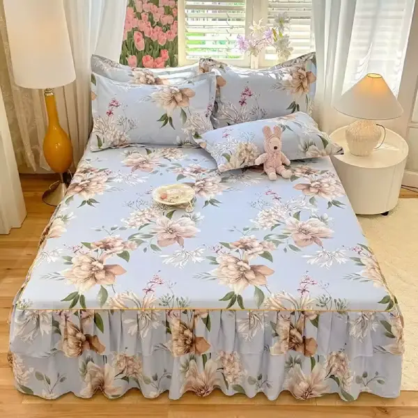 Lucrative 3 Pieces Bedsheet Set